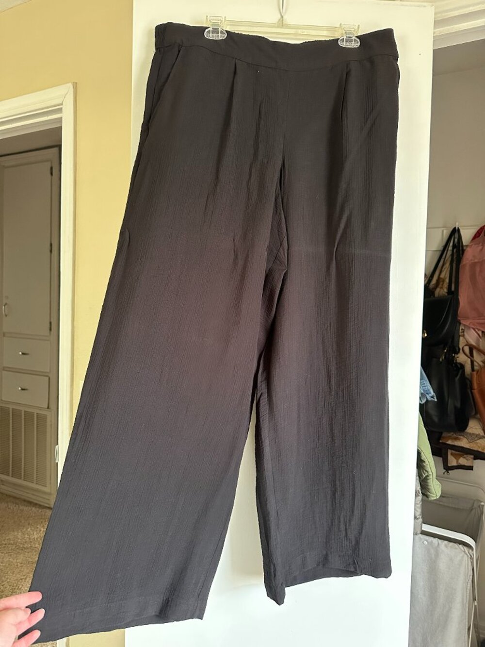 XL 'A New Day' black flowy wide leg trouser pants